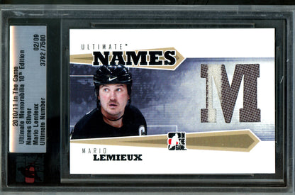 2010 In The Game Ultimate Mario Lemieux Ultimate Names /9 Penguins