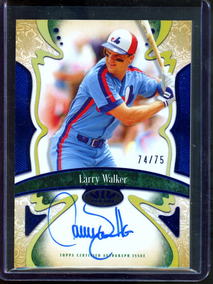 2026 Topps Tier One Larry Walker Blue Connoisseurs Autograph /75 Expos - Trading Card Market