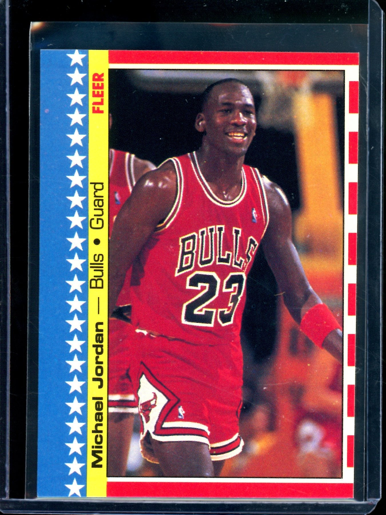 1987 Fleer Stickers Michael Jordan 2 of 11 Bulls