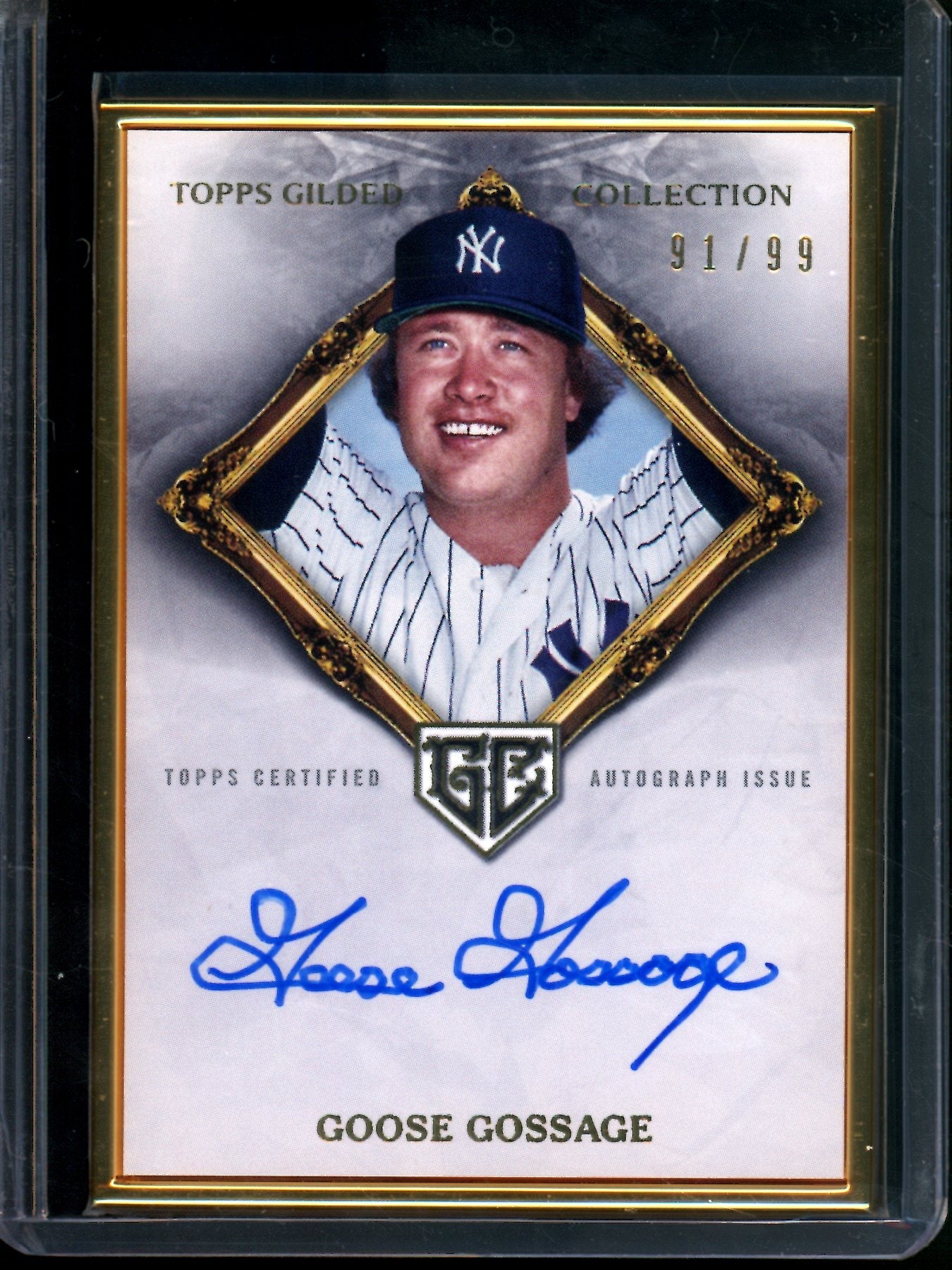 2023 Topps Gilded Collection Goose Gossage Gold Frame Autograph /99 Yankees
