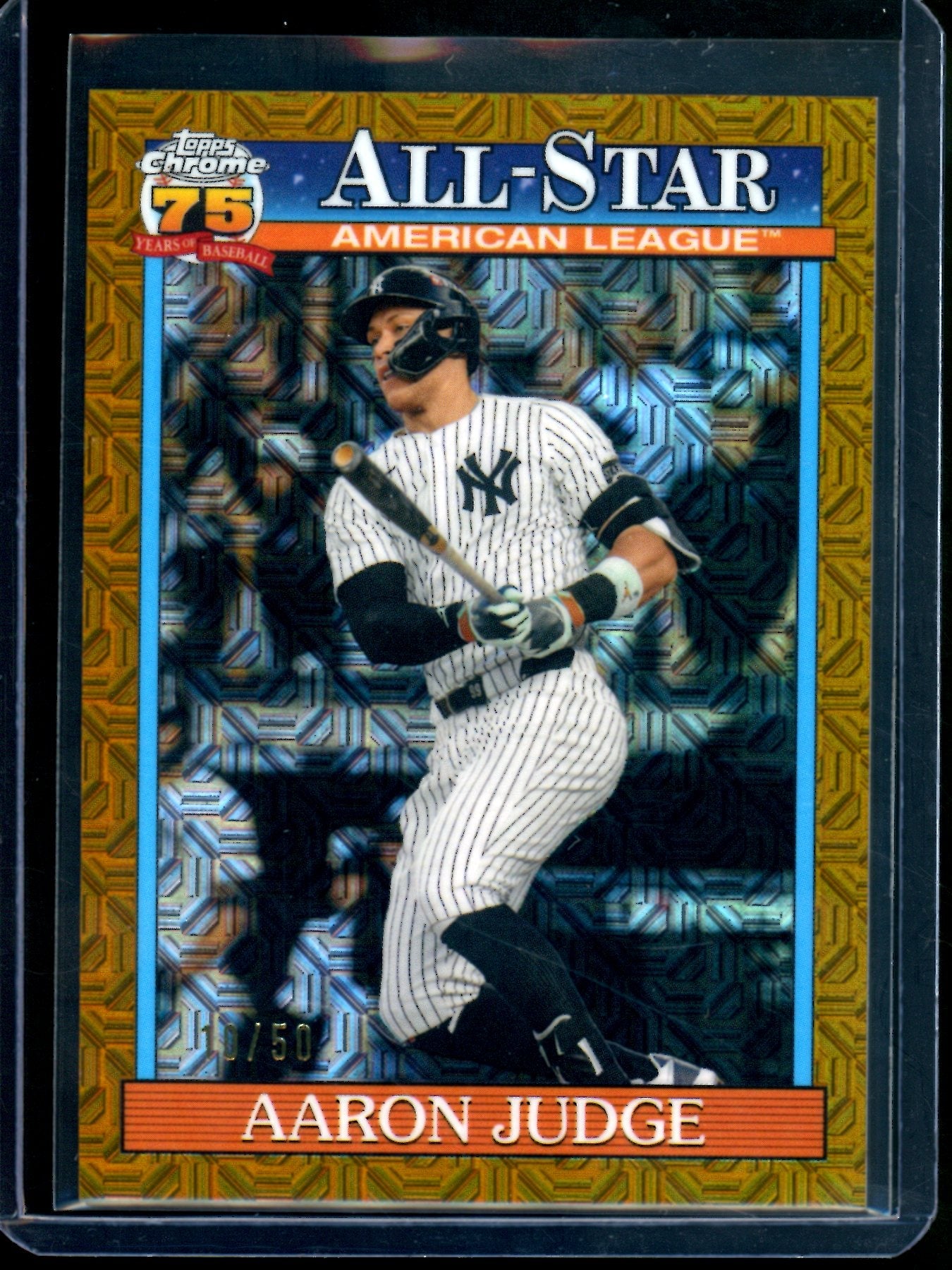 2026 Topps Chrome Aaron Judge Silver Pack Mojo Gold /50 Yankees
