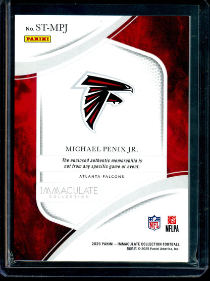 2025 Panini Immaculate Michael Penix Jr Sideline Towel Relic /15 Falcons