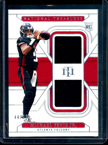 2024 Panini National Treasures Michael Penix Jr Rookie Dual Patch /99 Falcons