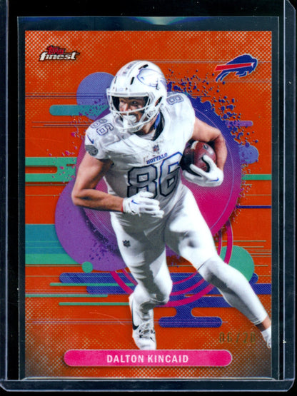 2025 Topps Finest Dalton Kincaid Orange Refractor /20 Bills