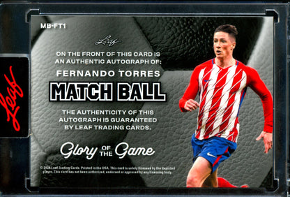 2026 Leaf Glory Of The Game Fernando Torres Match Ball Autograph /25