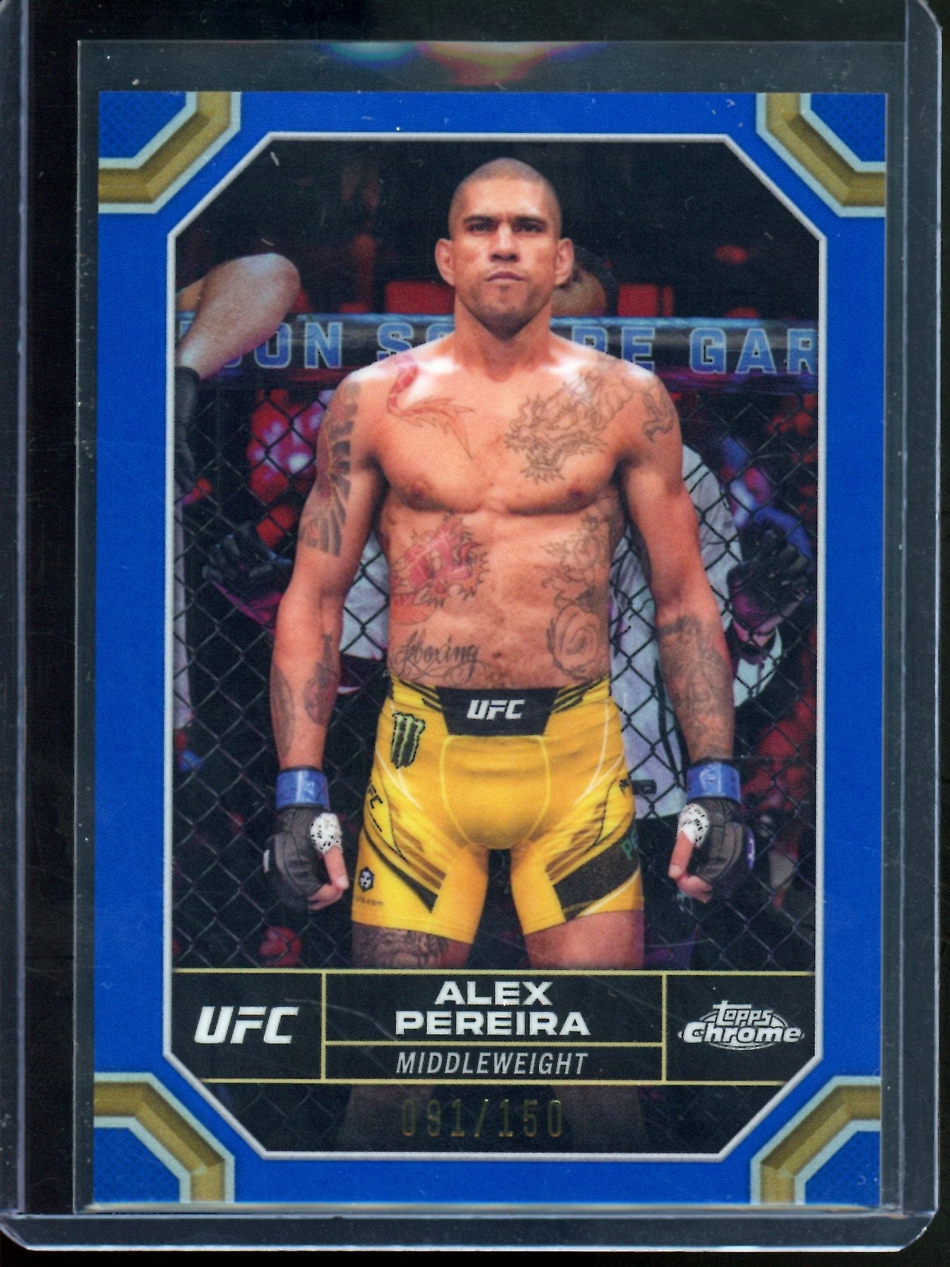2024 Topps Chrome Alex Pereira Blue Refractor /150
