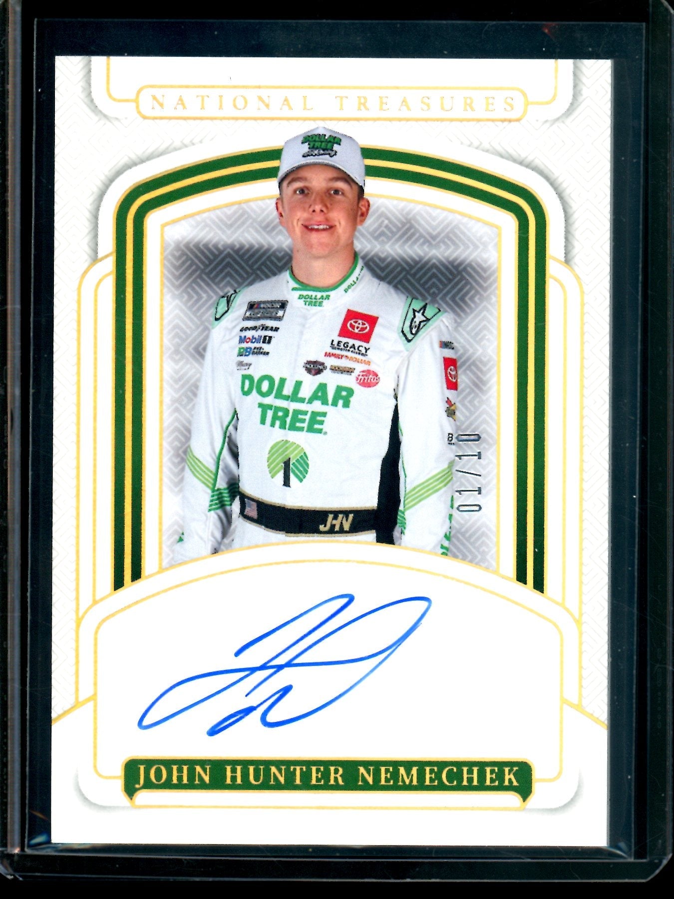 2025 Panini National Treasures John Hunter Nemechek Autograph /10
