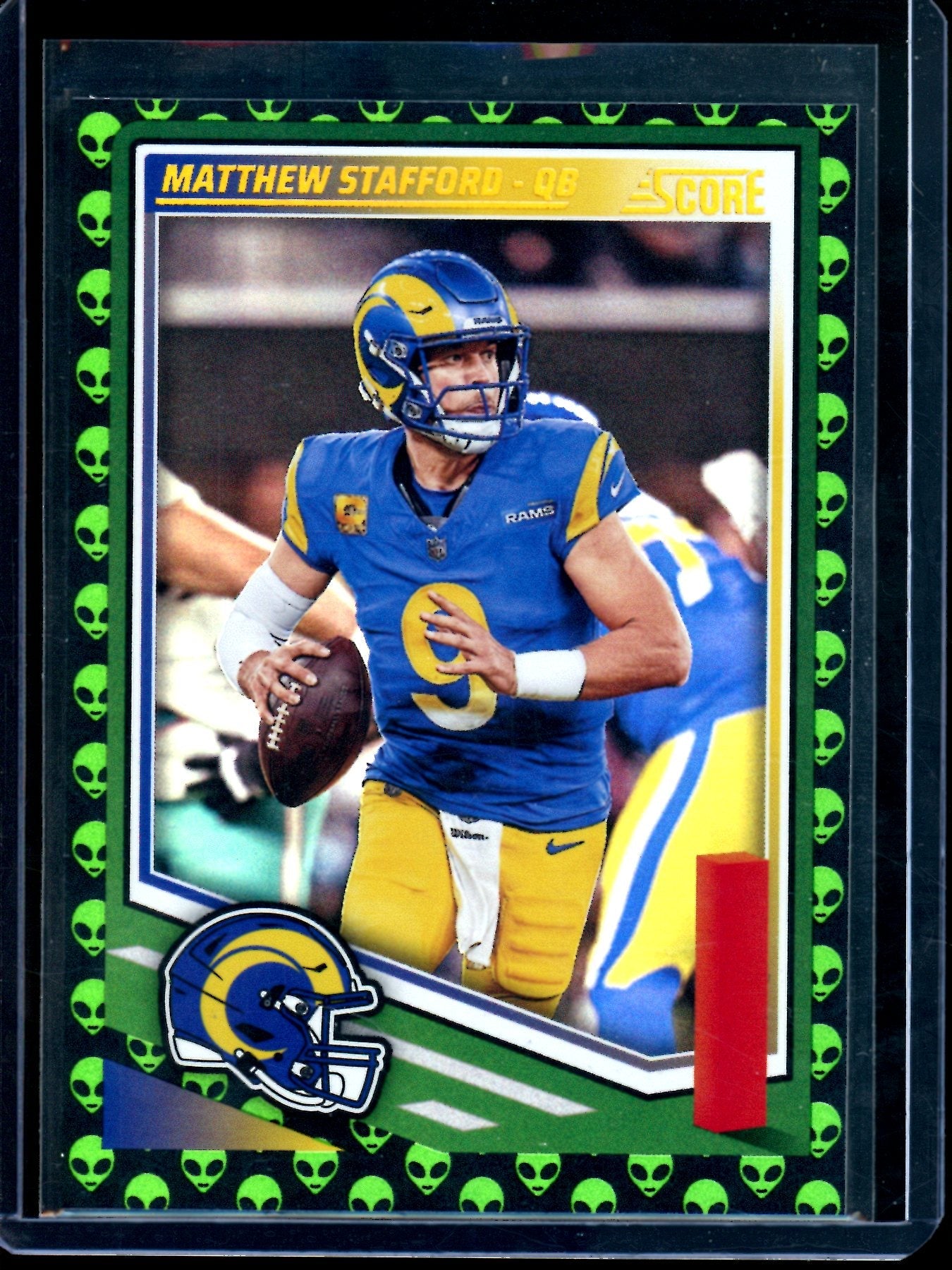 2025 Panini Score Matthew Stafford Alien SP Rams