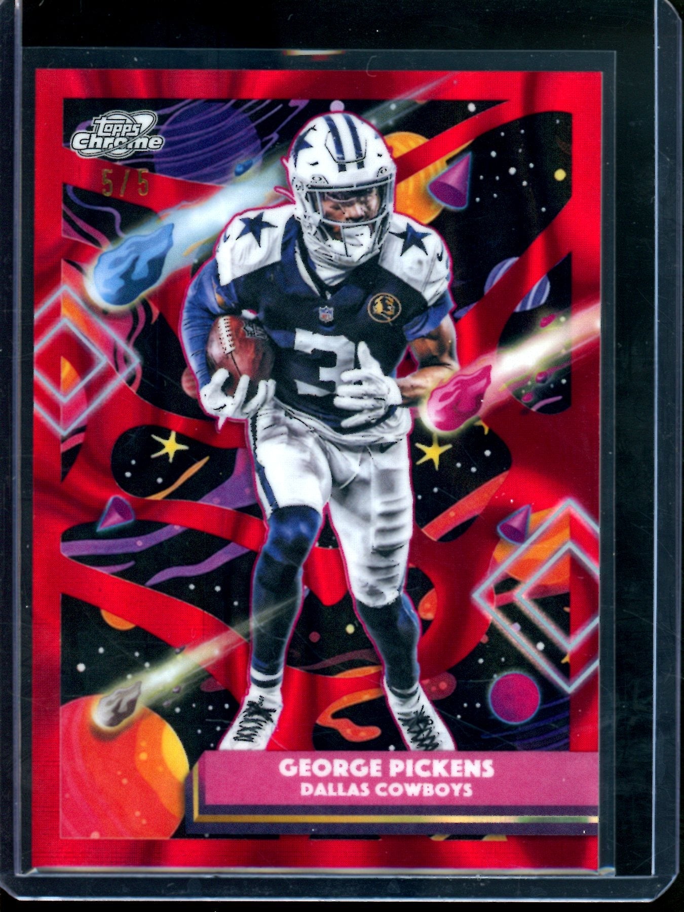 2025 Topps Cosmic George Pickens Red Lava /5 Cowboys