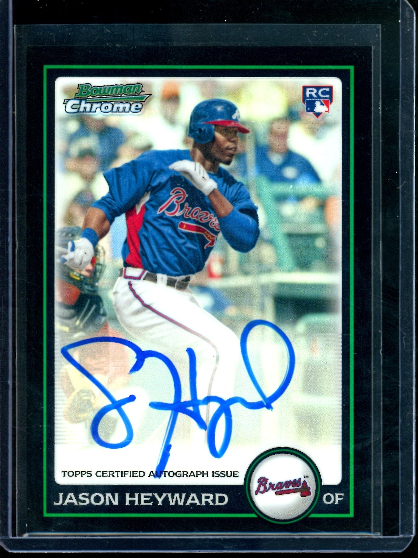 2010 Bowman Chrome Jason Heyward Refractor Rookie Autograph /500 Braves