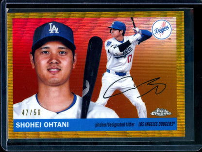 2026 Topps Platinum Shohei Ohtani Gold Wave Refractor /50 Dodgers