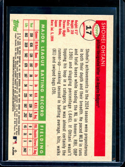 2026 Topps Platinum Shohei Ohtani Gold Wave Refractor /50 Dodgers