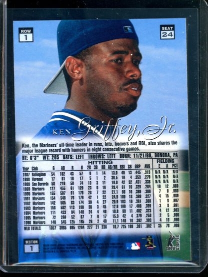 1997 Flair Showcase Ken Griffey Jr Row "1" Seat "24" Mariners