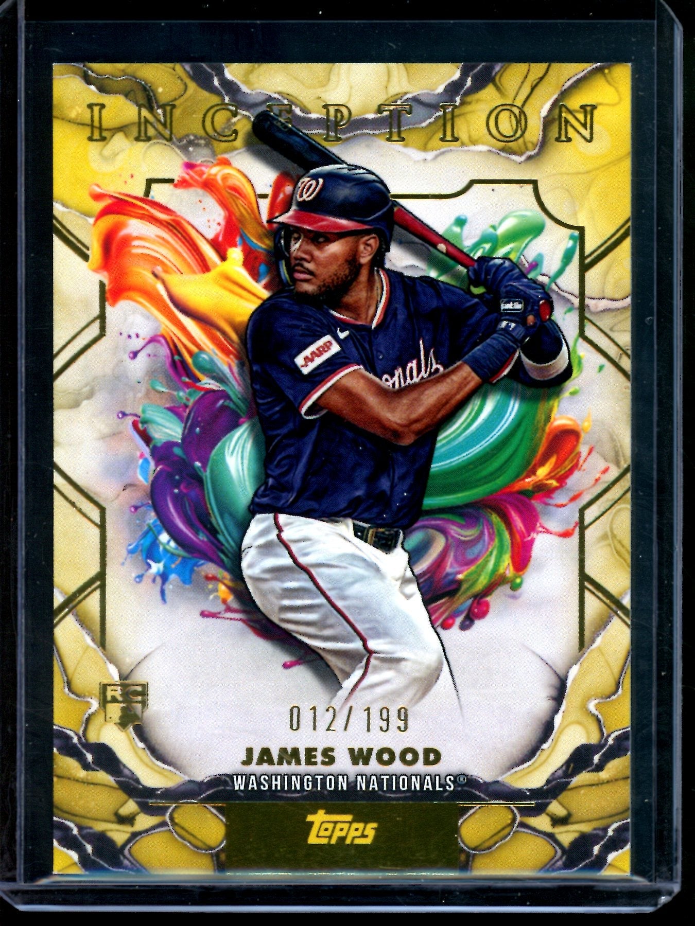 2026 Topps Inception James Wood Rookie Yellow /199 Nationals