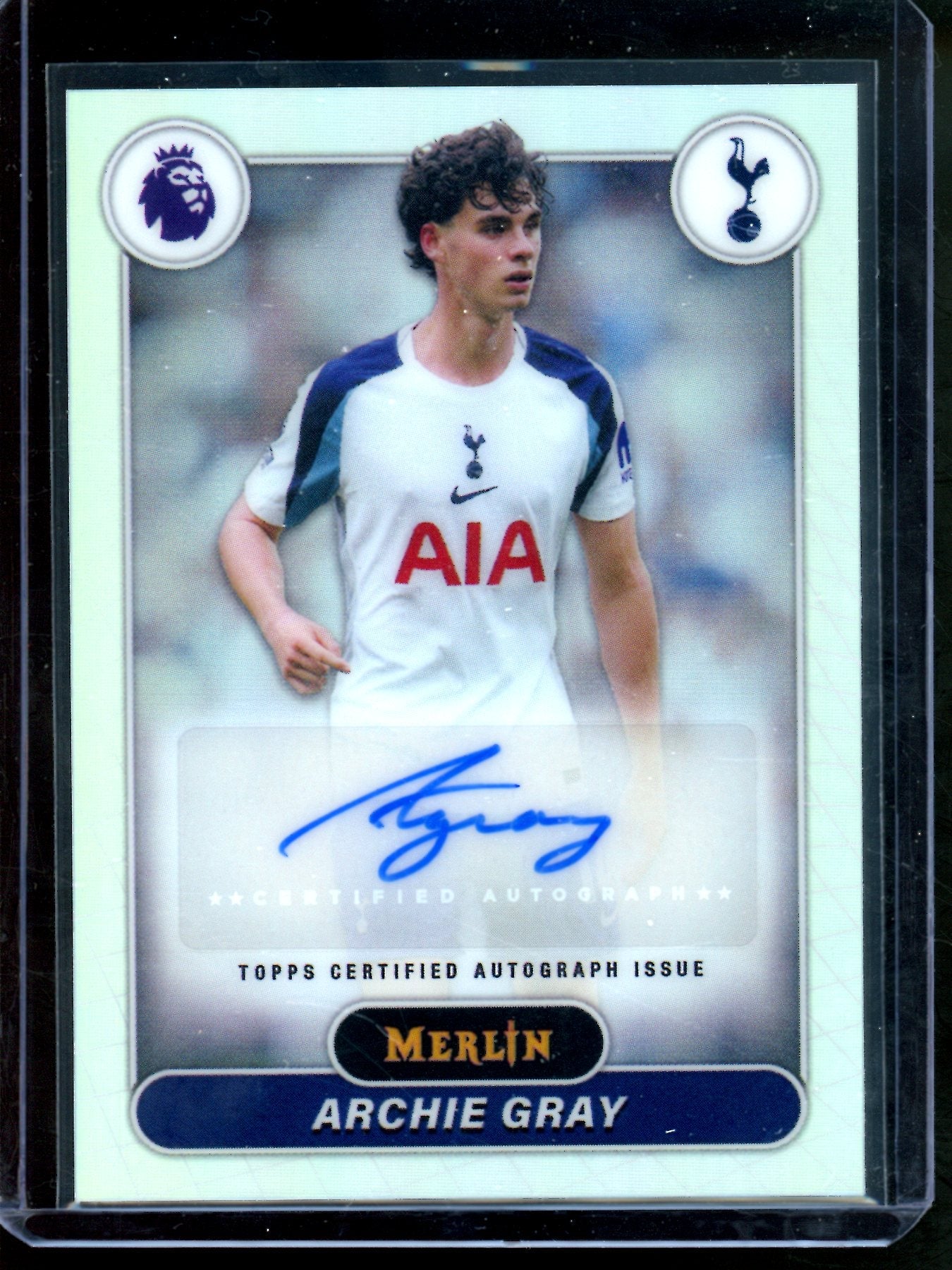 2026 Topps Merlin Archie Gray Refractor Autograph Tottenham Hotspur