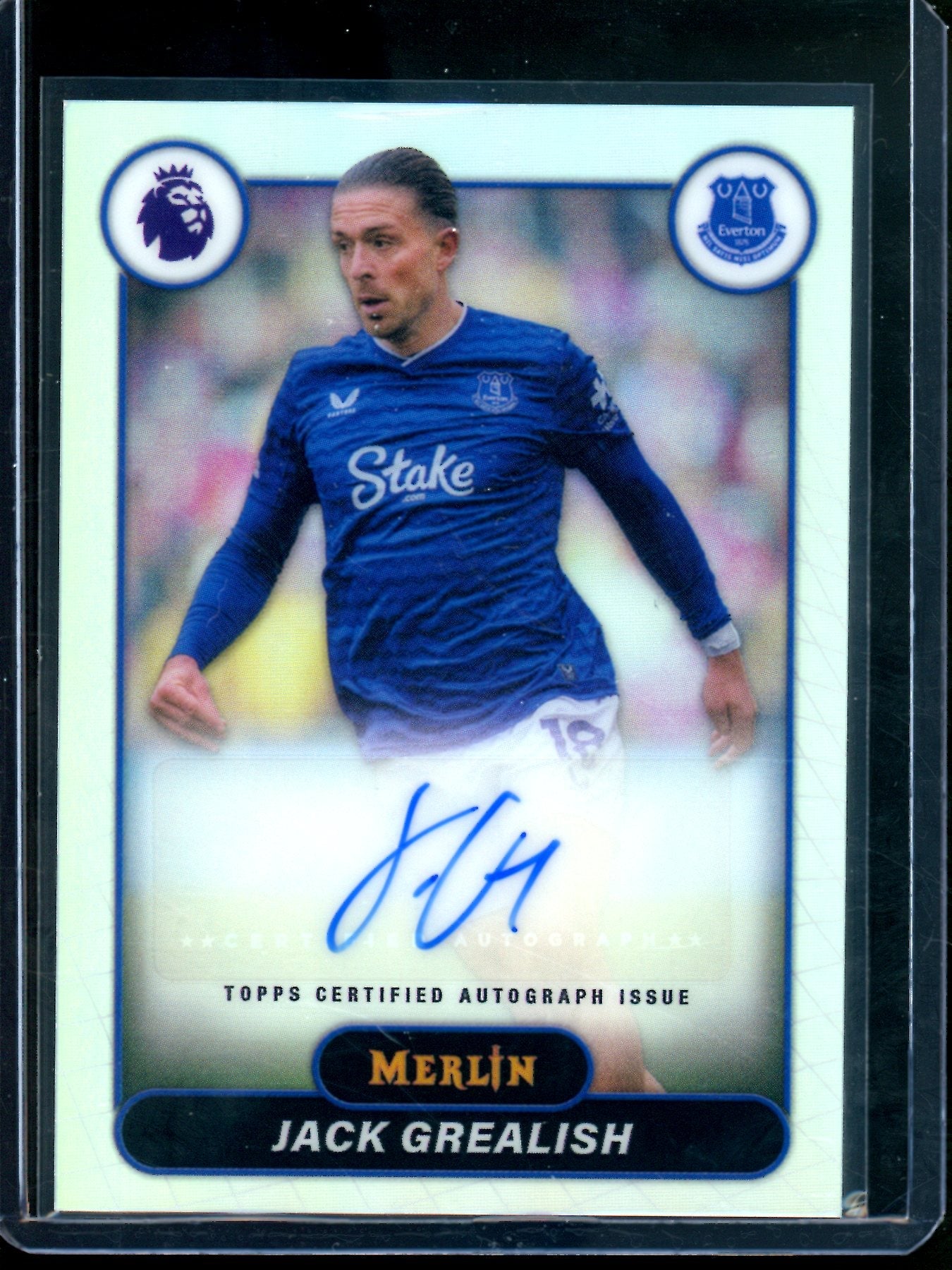 2026 Topps Merlin Jack Grealish Refractor Autograph Everton FC
