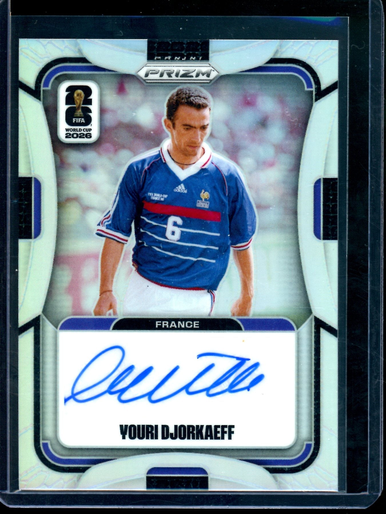 2026 Panini Prizm Youri Djorkaeff Silver Autograph France