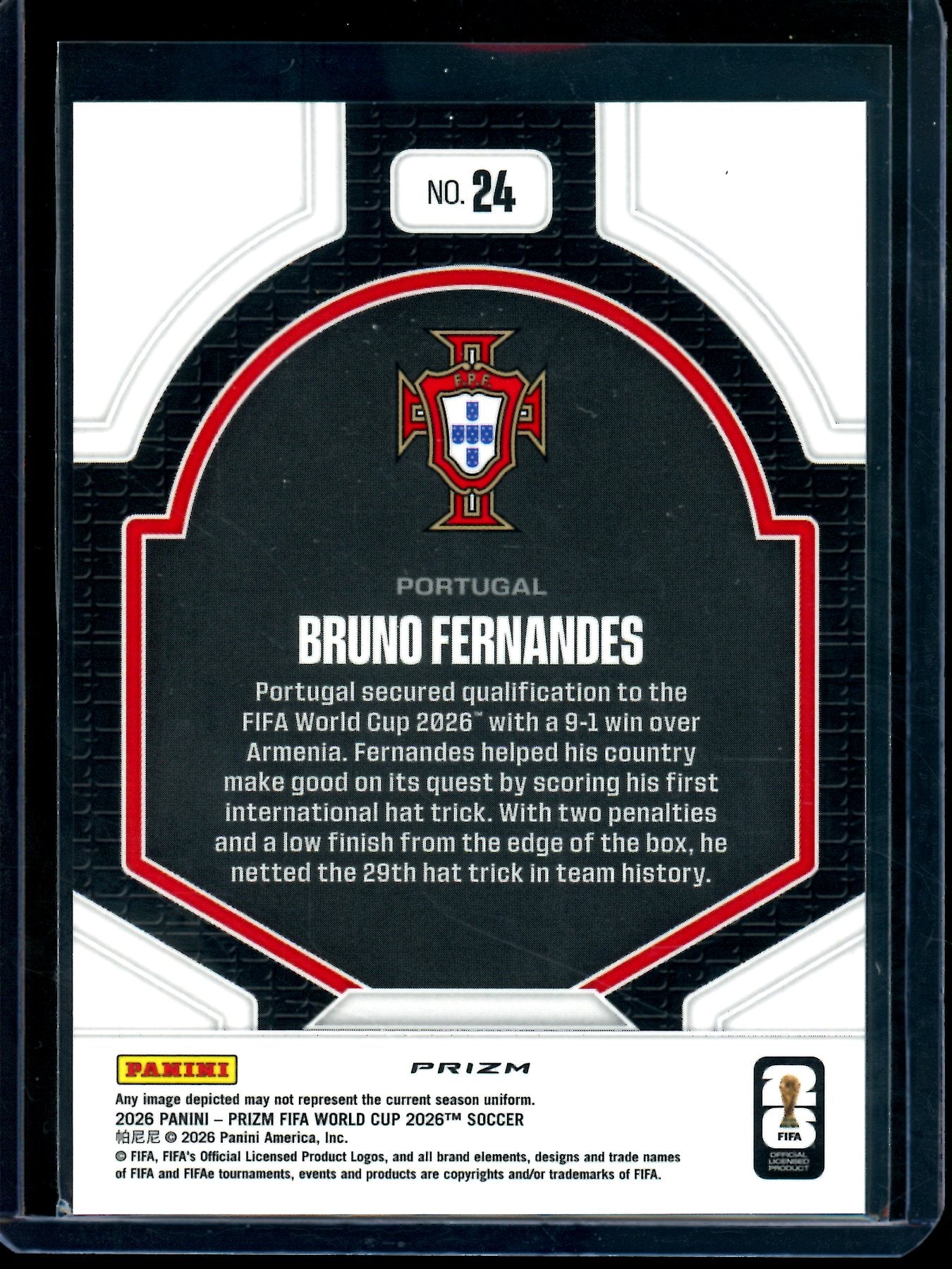 2026 Panini Prizm Bruno Fernandes National Pride Case Hit Portugal