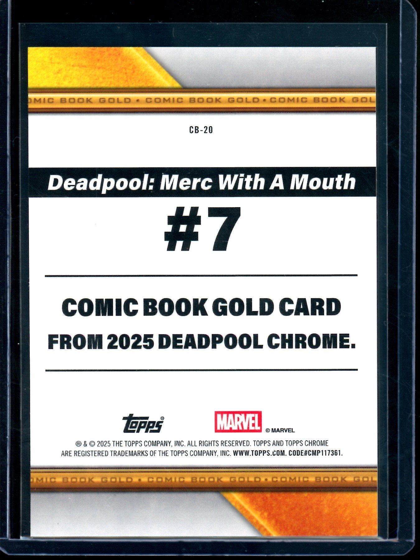 2025 Topps Chrome Lady Deadpool Gold Refractor /50