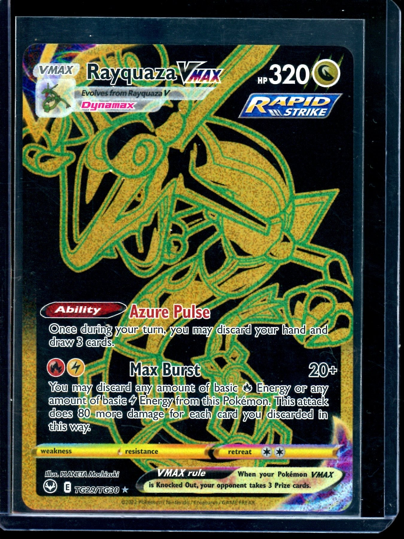 2022 Pokemon Silver Tempest Rayquaza VMAX TG29/TG30
