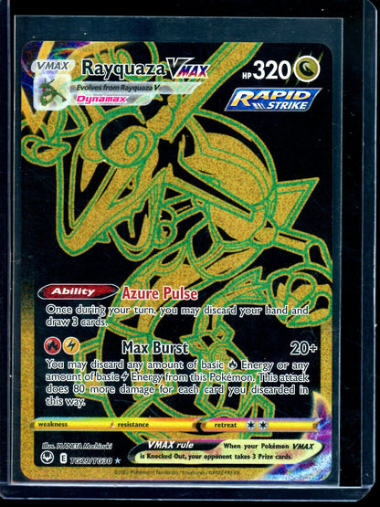 2022 Pokemon Silver Tempest Rayquaza VMAX TG29/TG30