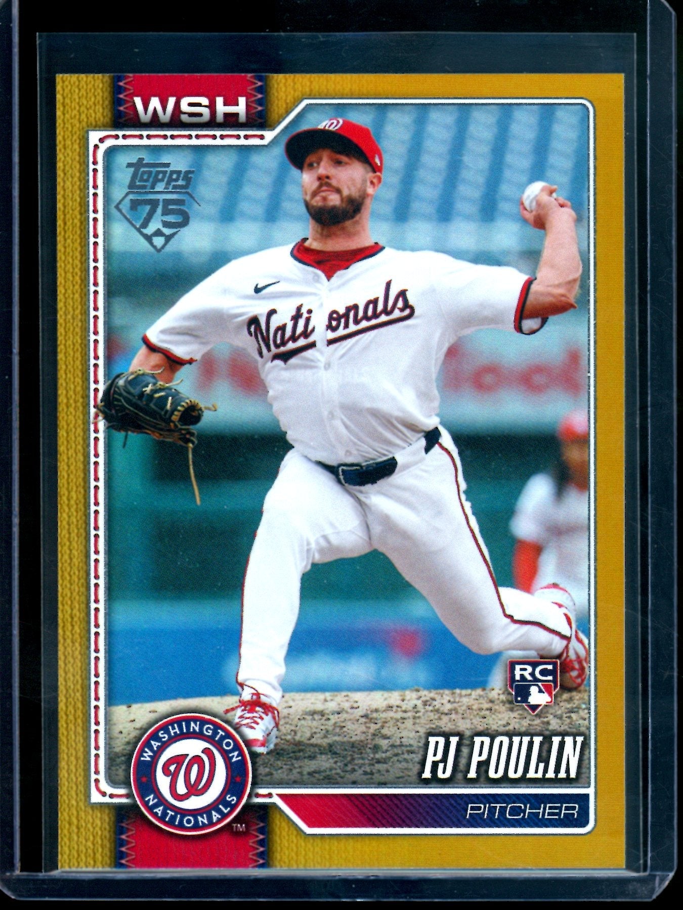 2025 Topps Flagship PJ Poulin Rookie Gold Foil /50 Nationals