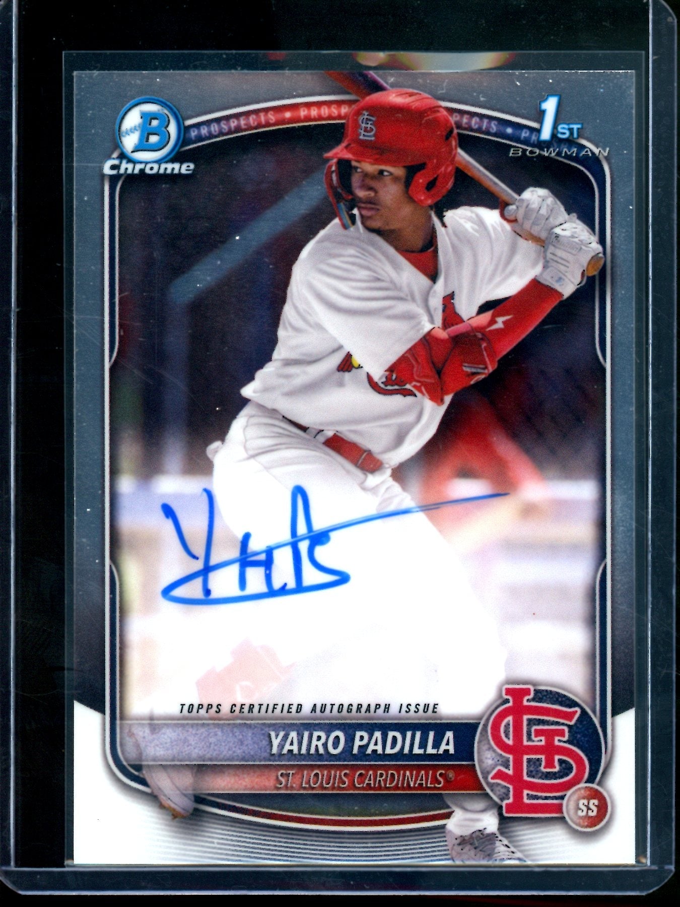 2025 Bowman Chrome Yairo Padilla 1st Autograph Cardinals