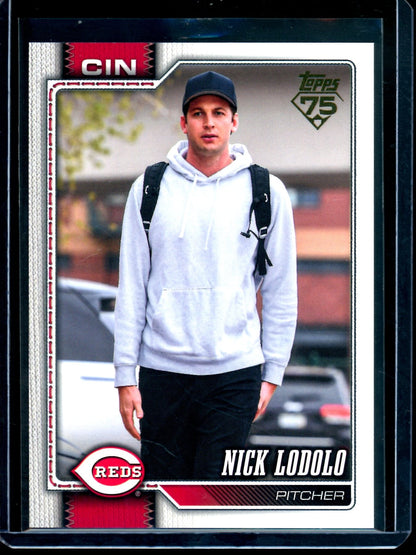 2026 Topps Flagship Nick Lodolo Golden Mirror SSP Reds