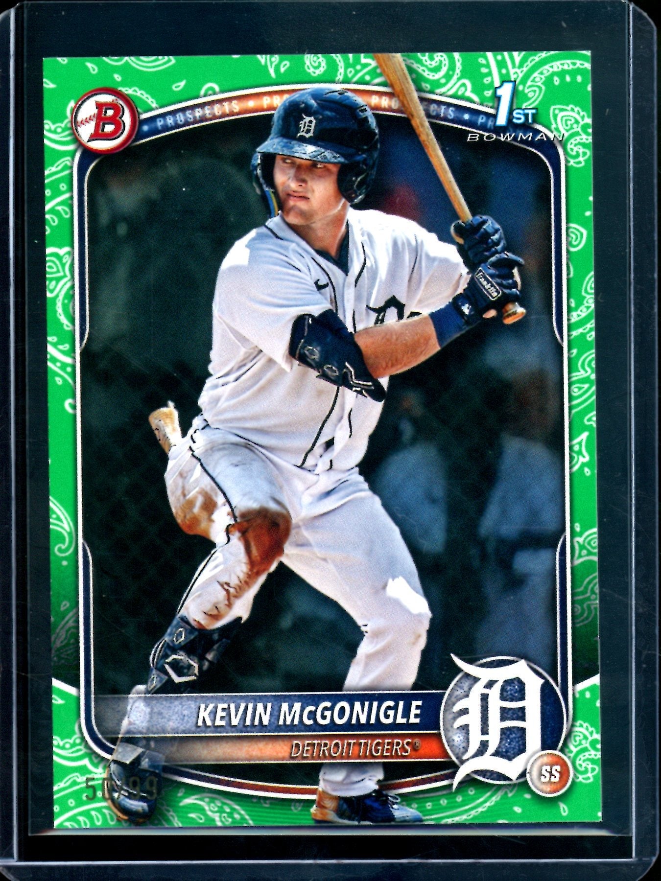 2025 Bowman Kevin McGonigle 1st Green Bandana /99 Tigers