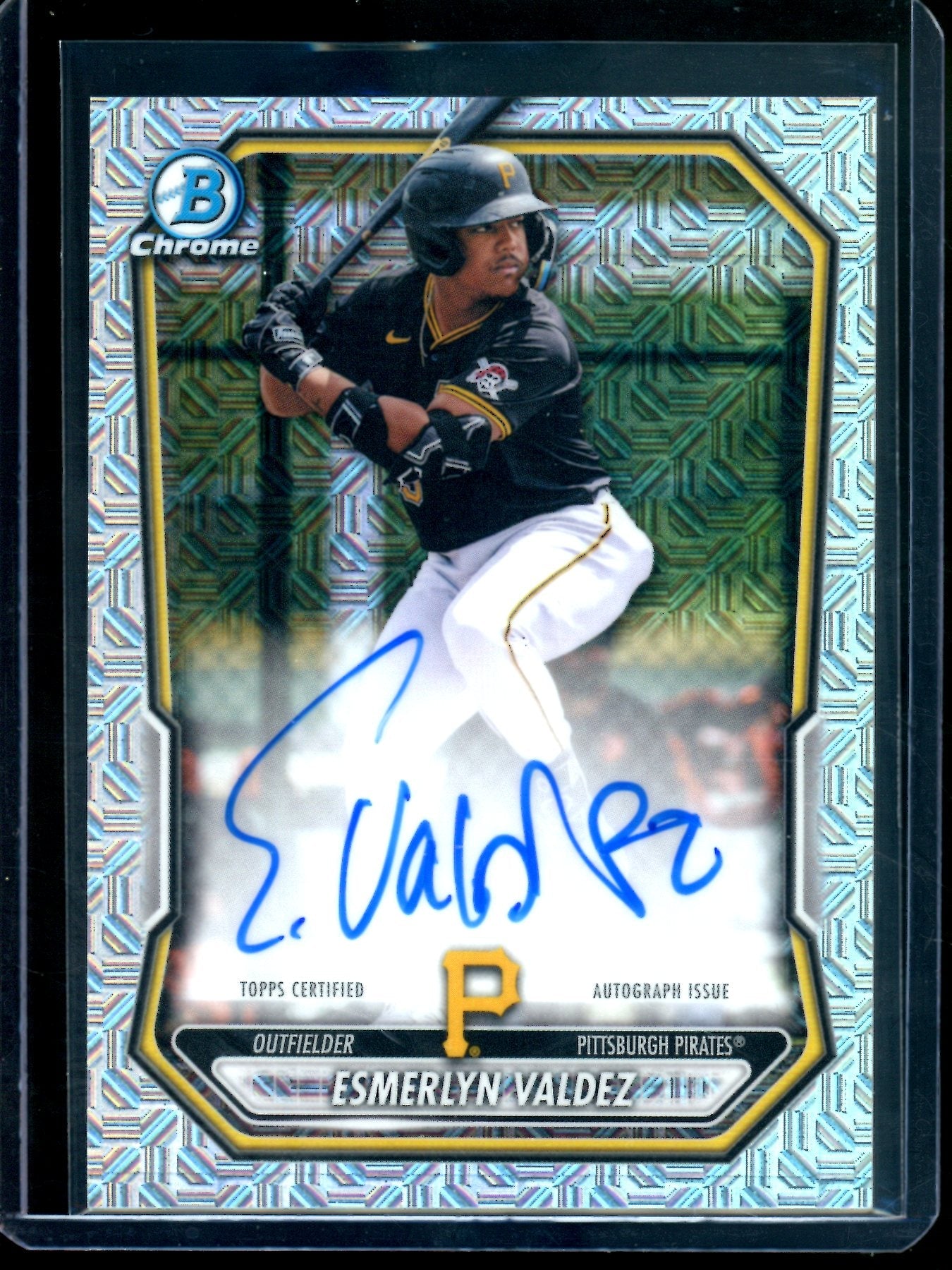 2026 Bowman Chrome Esmerlyn Valdez Mojo Autograph Pirates