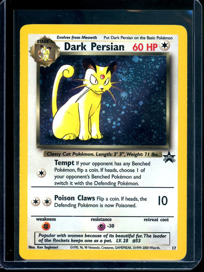1999 Pokemon Promo Dark Persian Holo #17