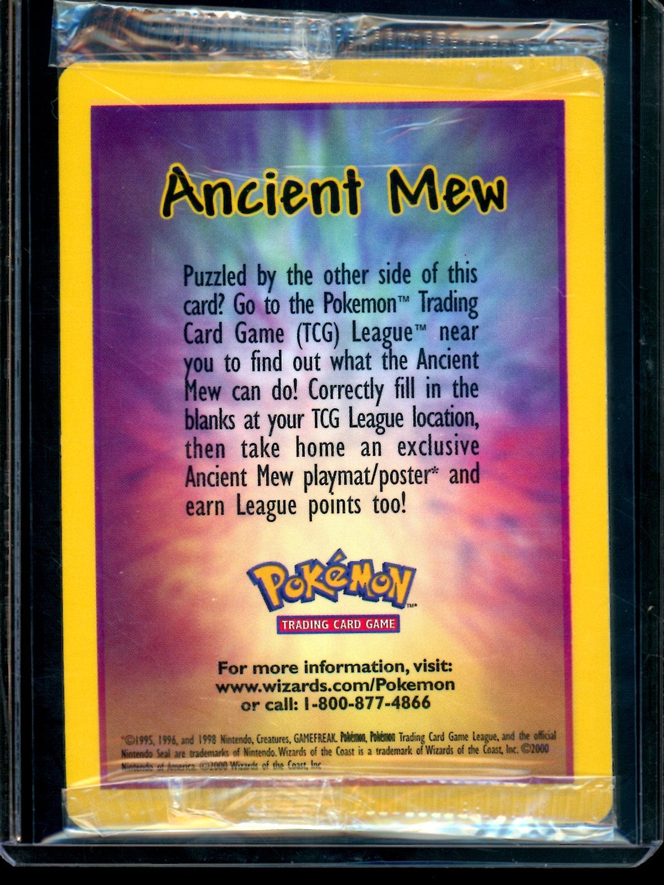 2000 Pokemon Movie Promo Ancient Mew Sealed