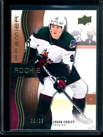 2024 Upper Deck Premier Logan Cooley Rookie /25 Coyotes