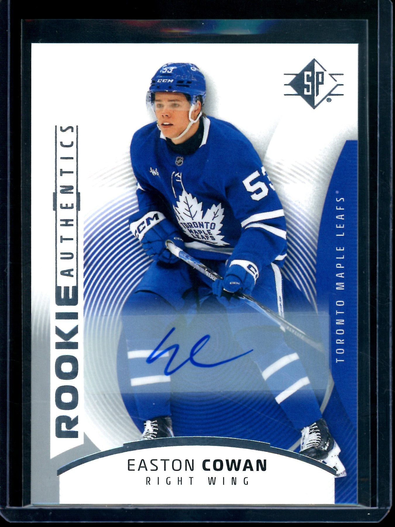 2026 Upper Deck SP Easton Cowan Rookie Authentics Autograph Maple Leafs