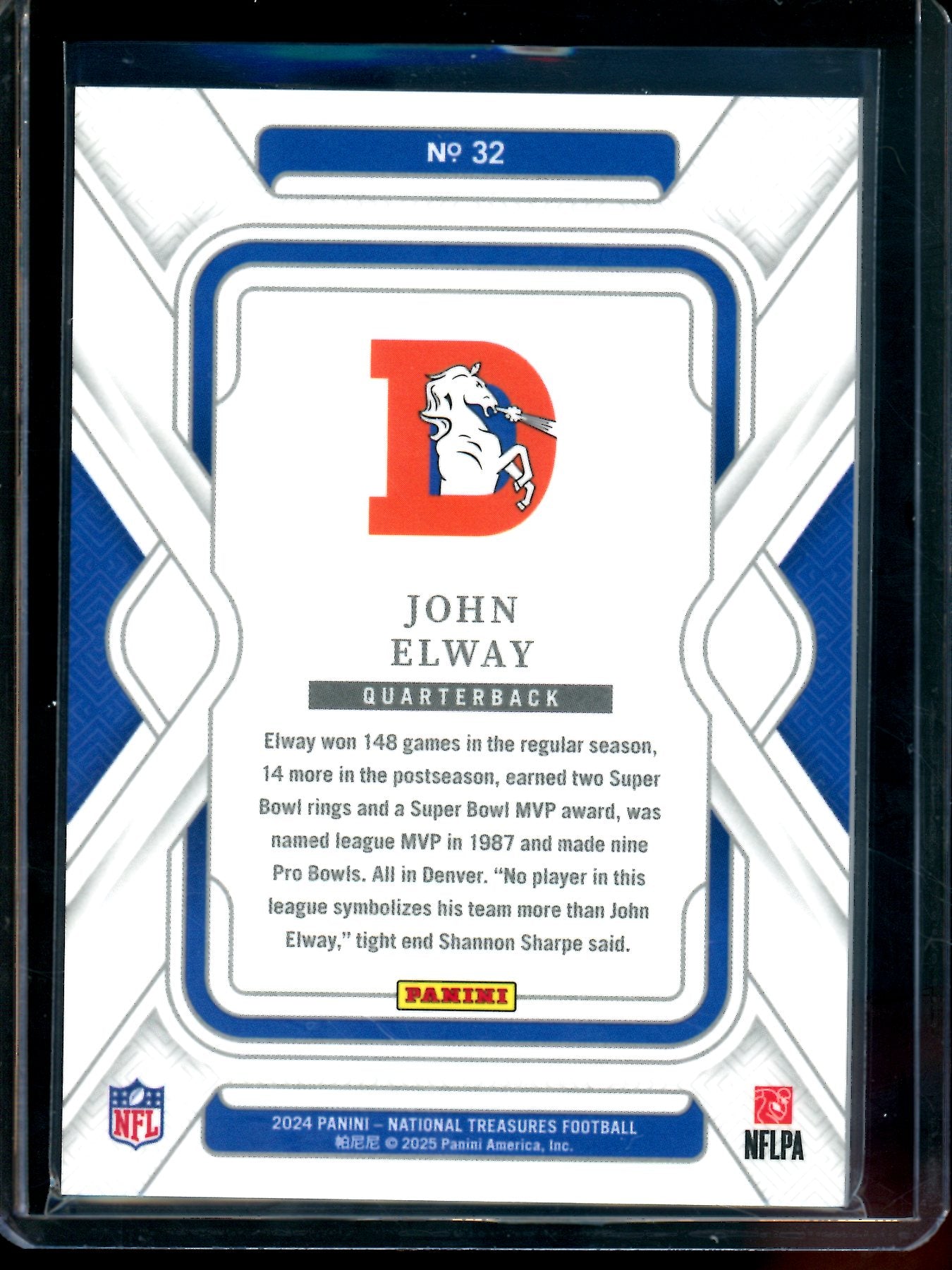 2024 Panini National Treasures John Elway /15 Broncos