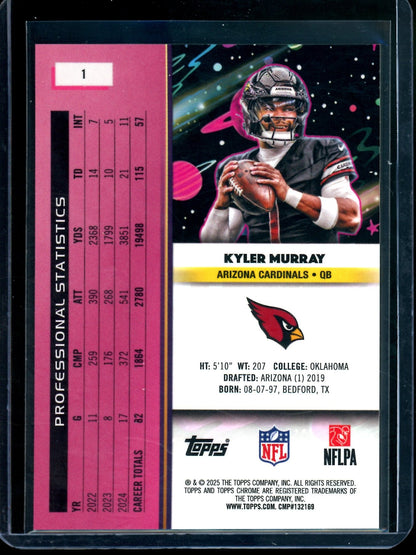 2025 Topps Cosmic Kyler Murray Gold Lazer /50 Cardinals - Trading Card Market