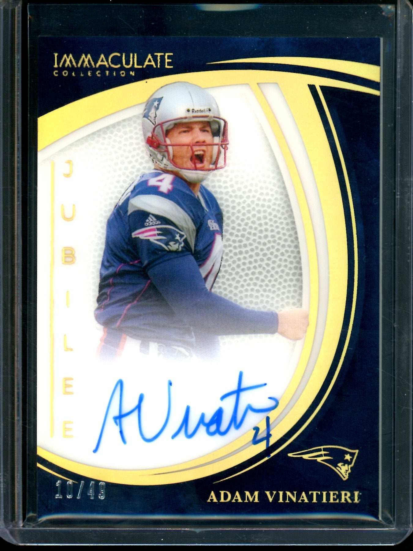 2025 Panini Immaculate Adam Vinatieri Jubilee Autograph /49 Patriots
