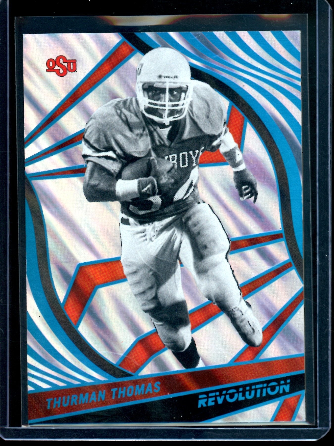 2023 Panini Revolution Thurman Thomas Lava Refractor /10 OSU