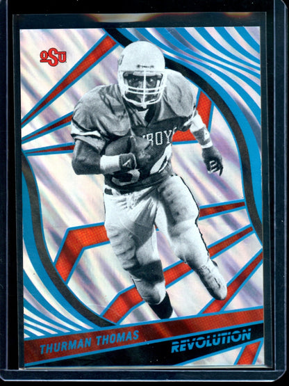 2023 Panini Revolution Thurman Thomas Lava Refractor /10 OSU