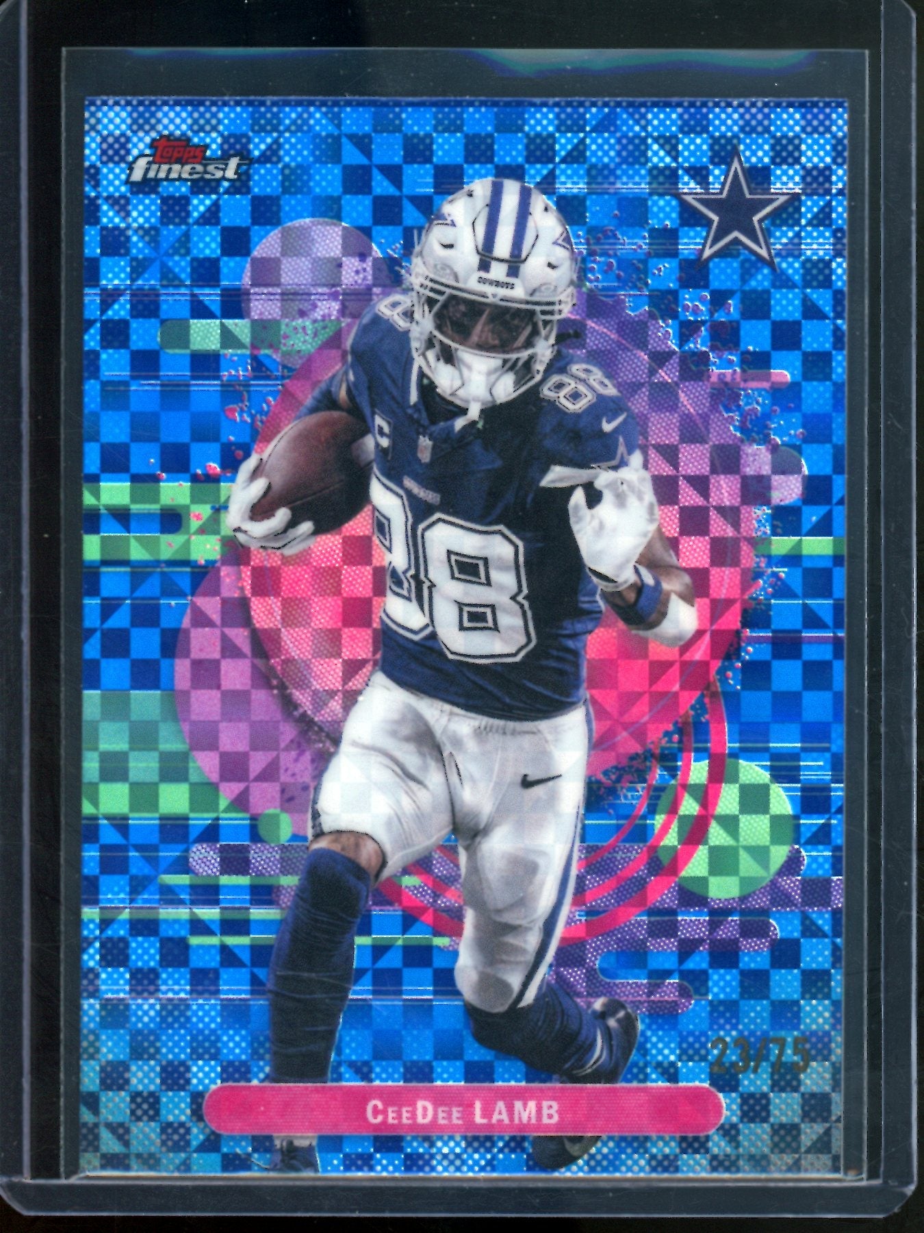 2025 Topps Finest CeeDee Lamb Blue X-Fractor /75 Cowboys