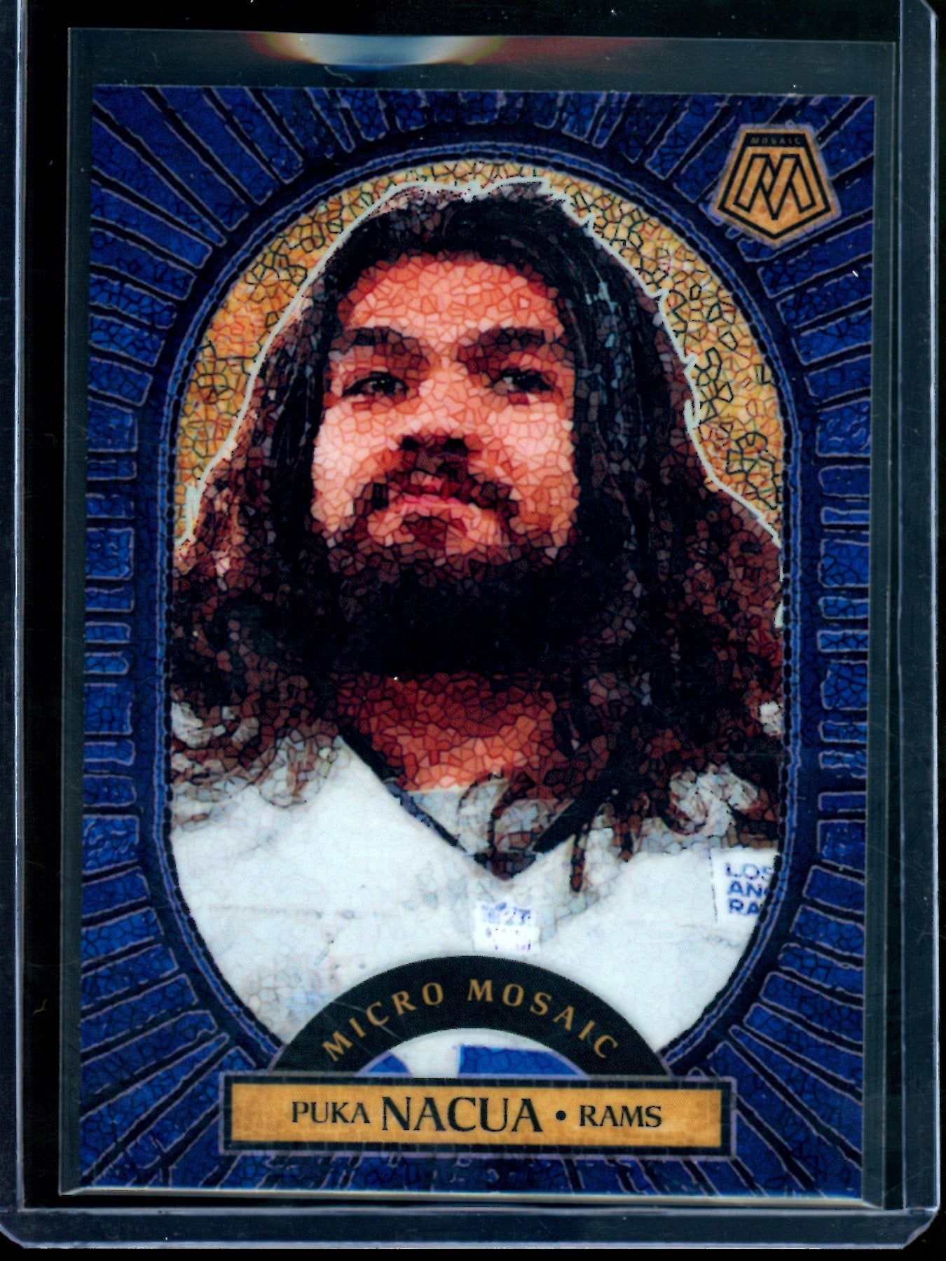 2025 Panini Mosaic Puka Nacua Micro Mosiac Case Hit Rams
