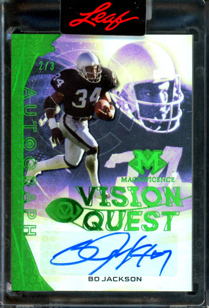 2026 Leaf Magnificence Bo Jackson Vision Quest Autograph /3 Sealed Raiders
