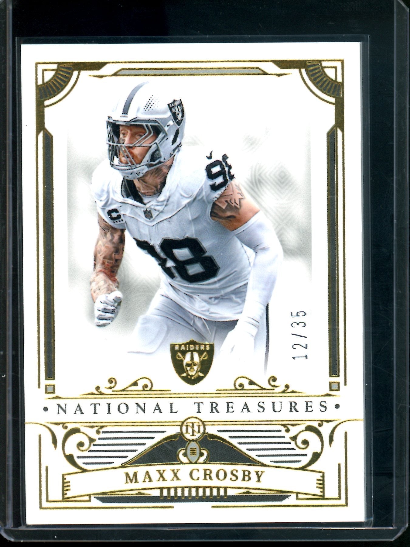 2025 Panini National Treasures Maxx Crosby /35 Raiders