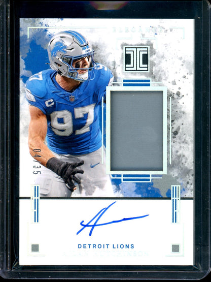 2025 Panini Impeccable Aidan Hutchinson Patch Autograph /35 Lions