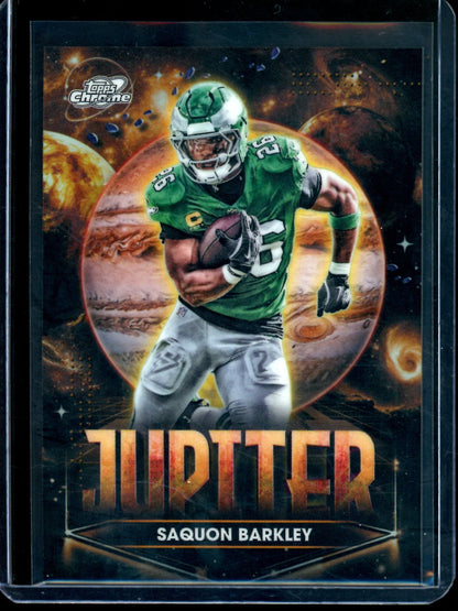 2025 Topps Cosmic Chrome Saquon Barkley Planetary Pursuit Jupiter Case Hit Eagles