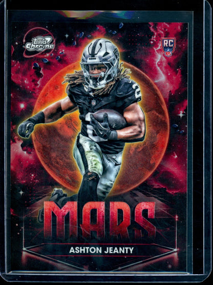 2025 Topps Cosmic Chrome Ashton Jeanty Rookie Planetary Pursuit Mars Case Hit Raiders