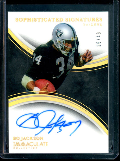 2025 Panini Immaculate Bo Jackson Sophisticated Signatures /49 Raiders