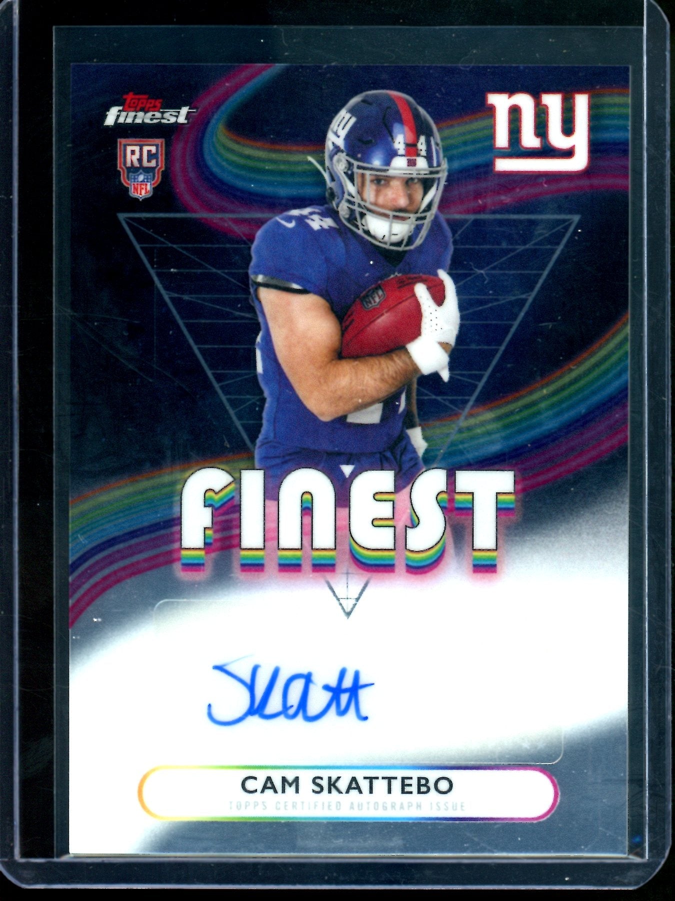 2025 Topps Finest Cam Skattebo Rookie Autograph Giants