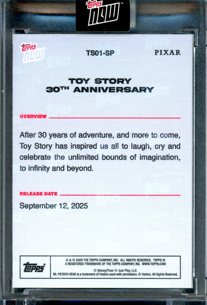 2025 Topps Now Toy Story Foil 30th Anniversary #TS01-SP