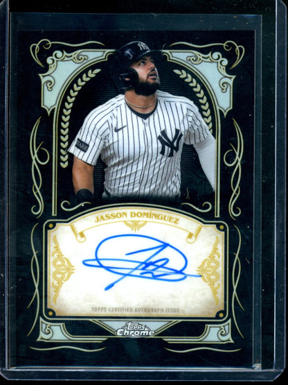 2026 Topps Chrome Jasson Dominguez Ink Strokes Autograph Yankees